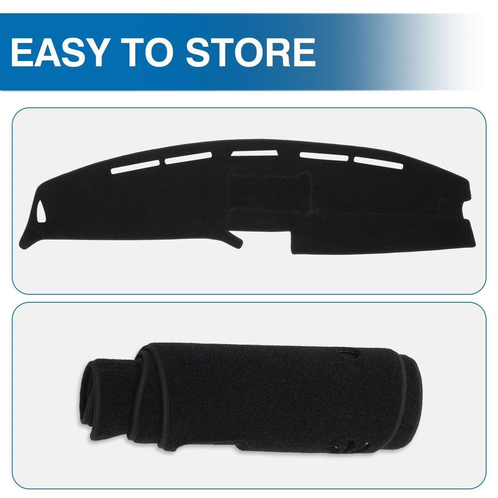 KUST dash cover folds for compact storage when not in use