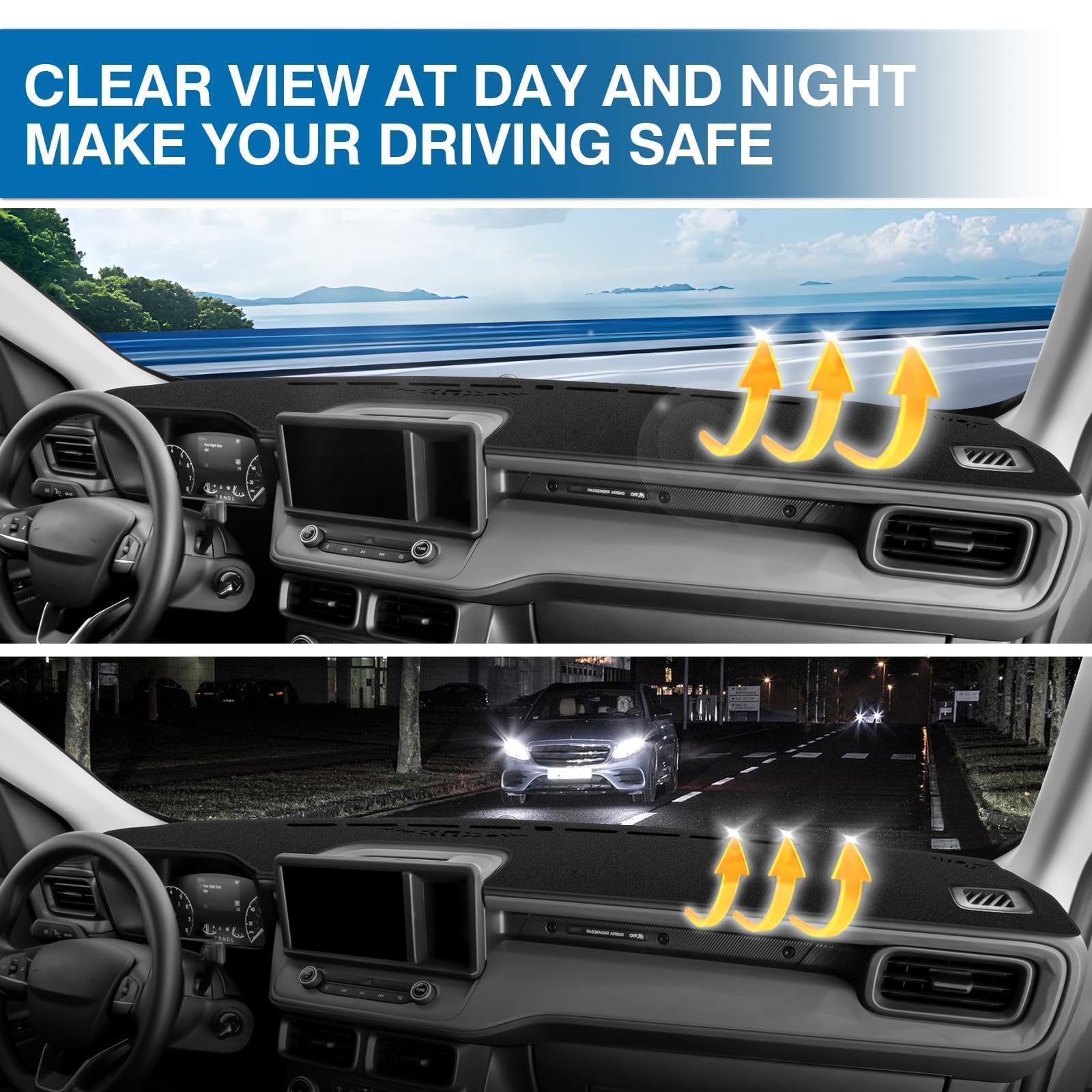 KUST dash cover edge stitching provides durability against wear and tear.