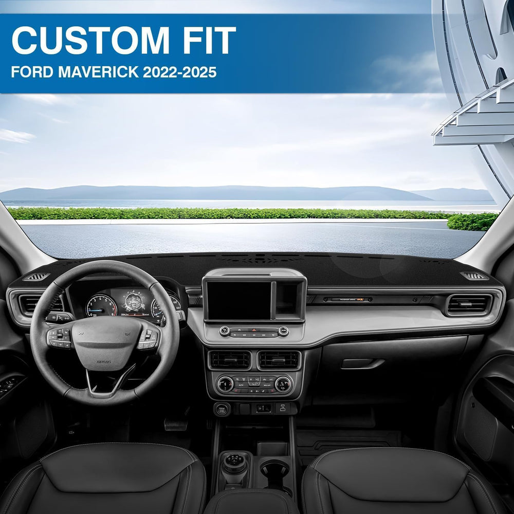 KUST dash cover silicone backing grips dashboard securely for a clutter-free car.