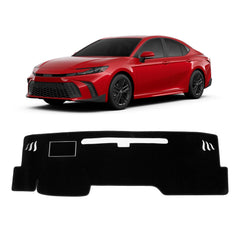 KUST Black dash cover installed on Toyota Camry 2025–2026 for precise dashboard protection.