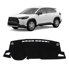 KUST black dash cover for Toyota Corolla Cross 2022–2026 protects the dash from sun exposure