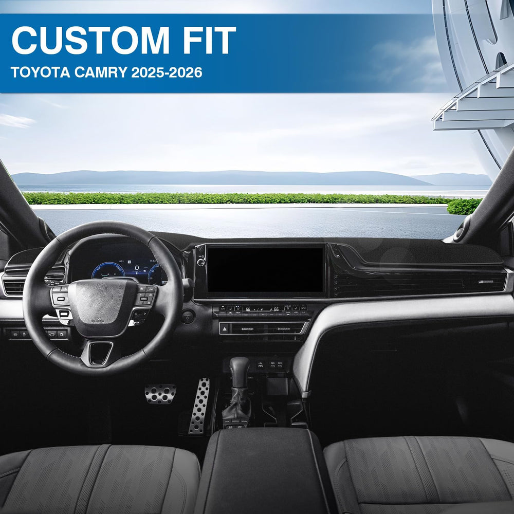 KUST Camry dashboard mat shields surface from UV rays and glare.