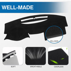 KUST dash cover anti-glare design for safer driving
