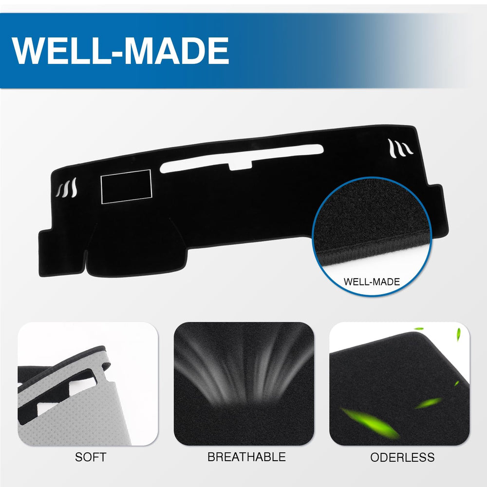 KUST dash cover is lightweight and folds for easy storage.
