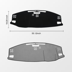 KUST dash cover for Jeep Grand Cherokee 4XE—side angle shows full coverage.