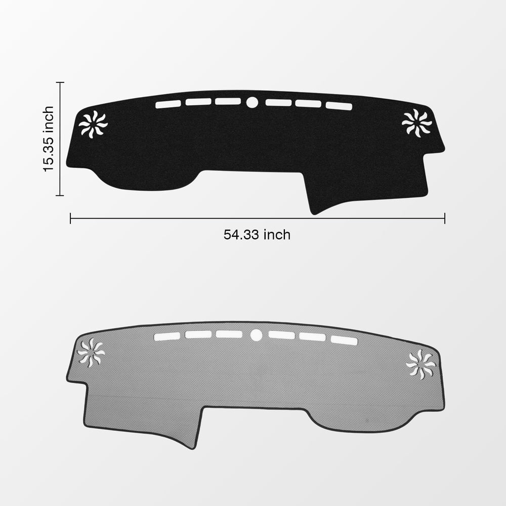KUST dashboard cover showing non-slip bottom for dashboard stability