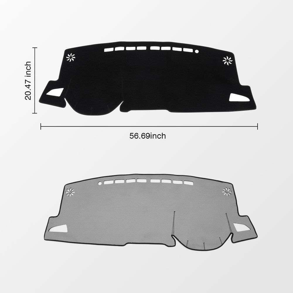 KUST dash cover with silicone-backed non-slip backing keeps the mat in place