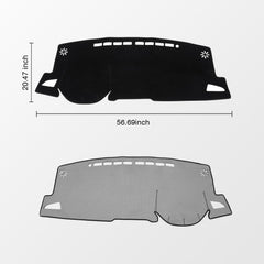 KUST dash cover with silicone-backed non-slip backing keeps the mat in place