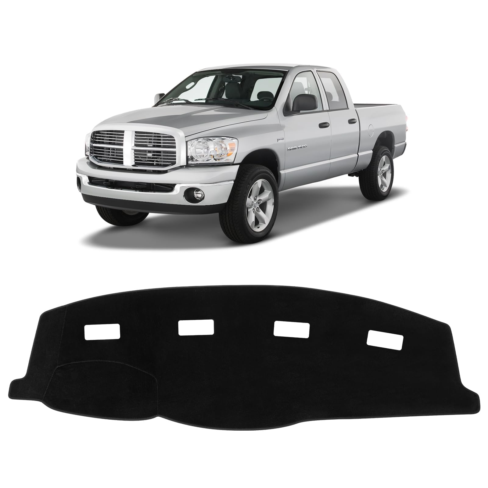 KUST dash cover for Ram 2006-2008 with non-slip backing for stable placement