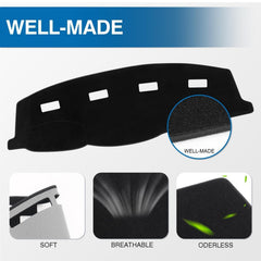 KUST dash cover Ram 4500-5500 highlights easy install and foldable storage