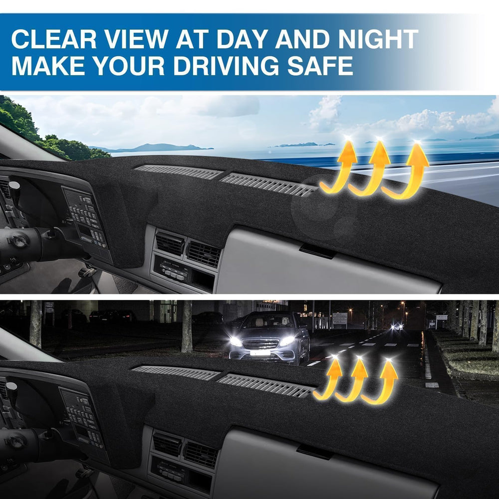 KUST dash cover with anti-slip silicone backing improves dashboard grip