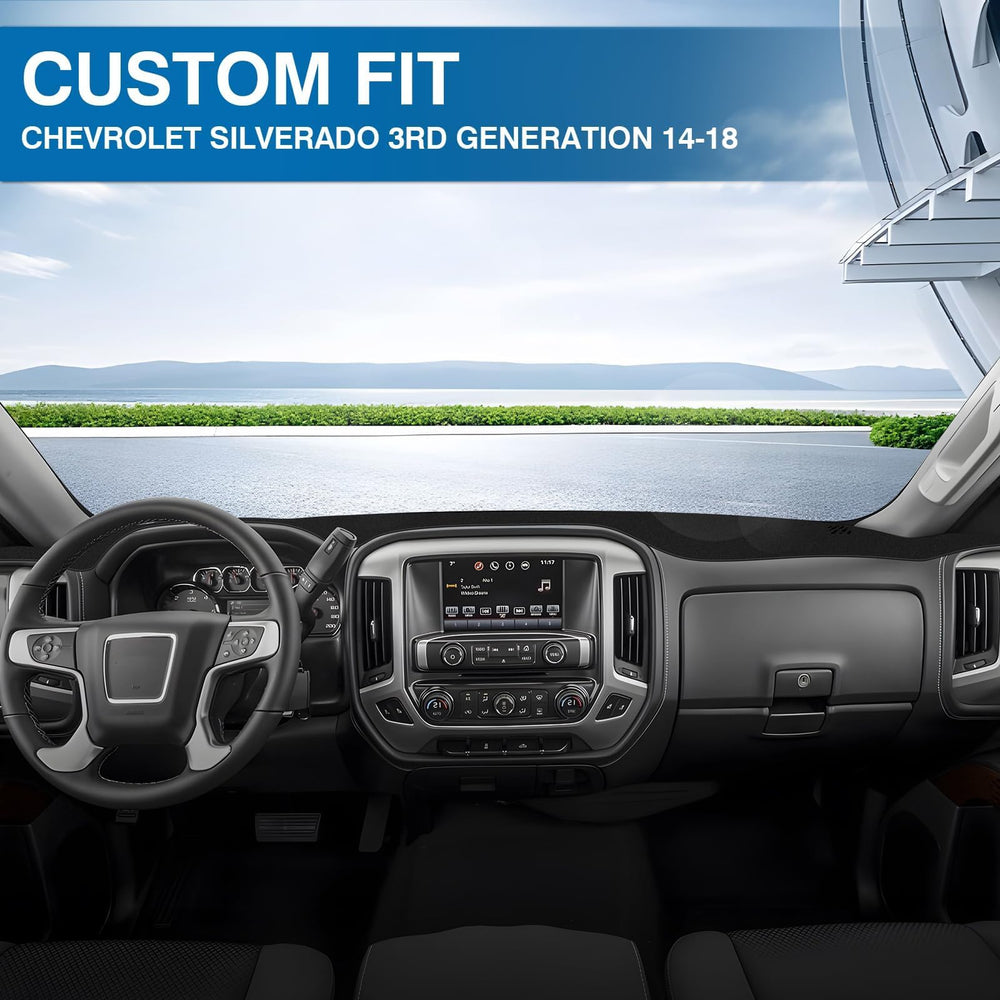 KUST dash cover UV protection shields the dashboard from sun.