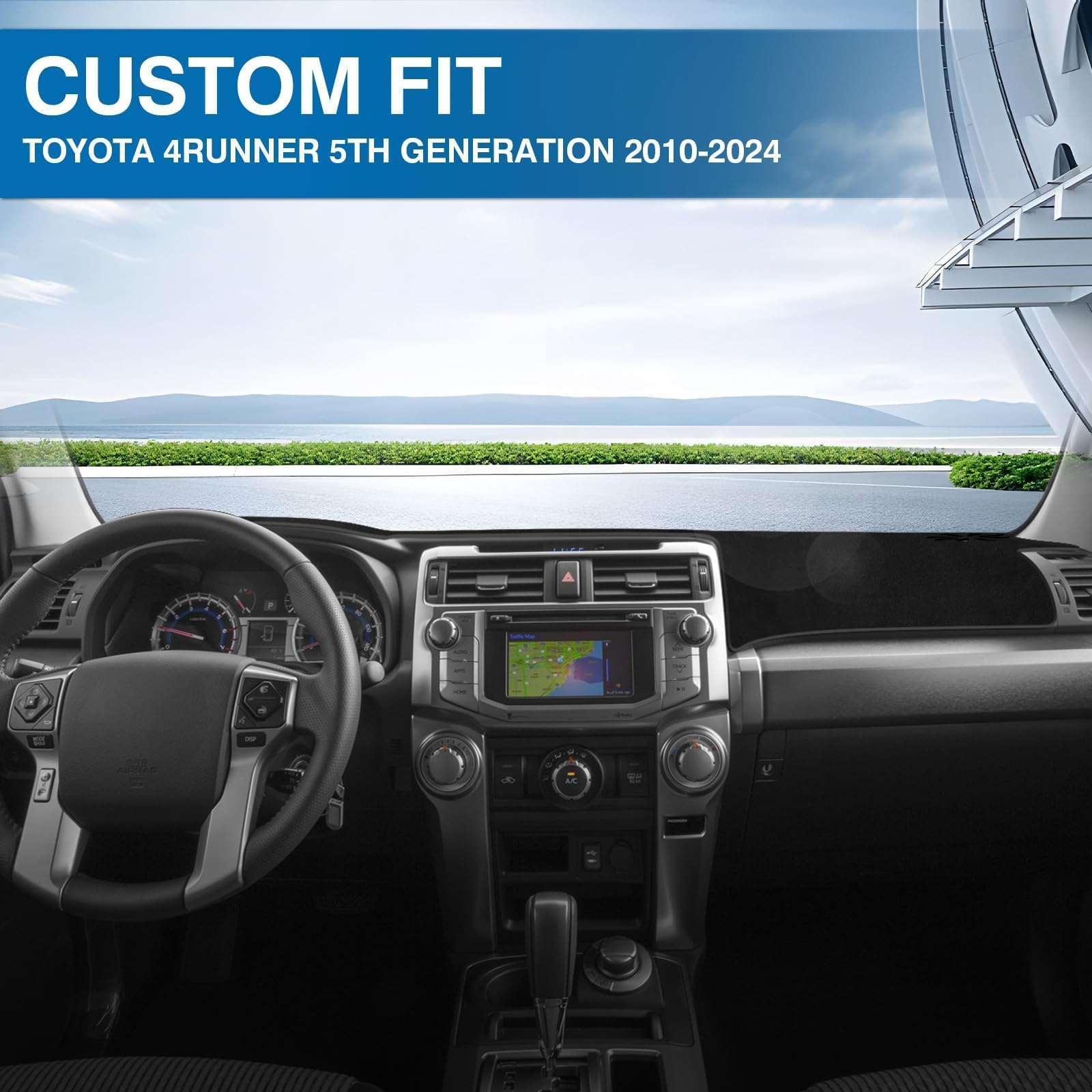 KUST dash cover UV protection shield guarding the dashboard