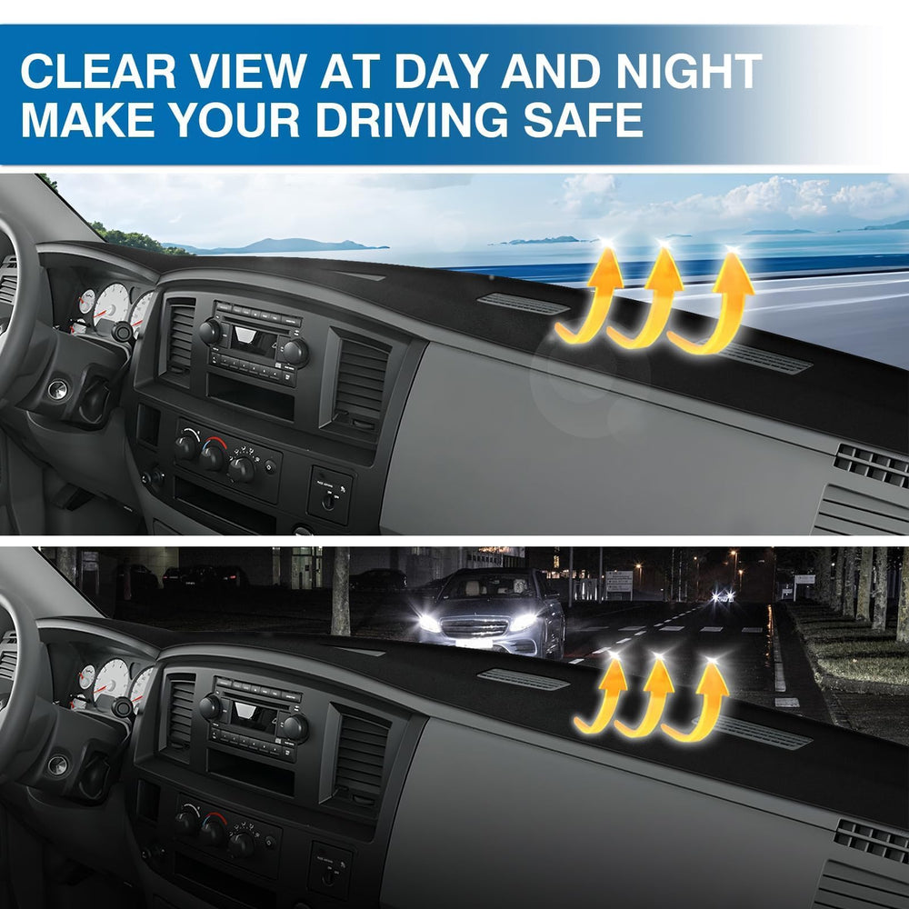 KUST UV-protected dashboard cover for Ram protects finish from sun damage