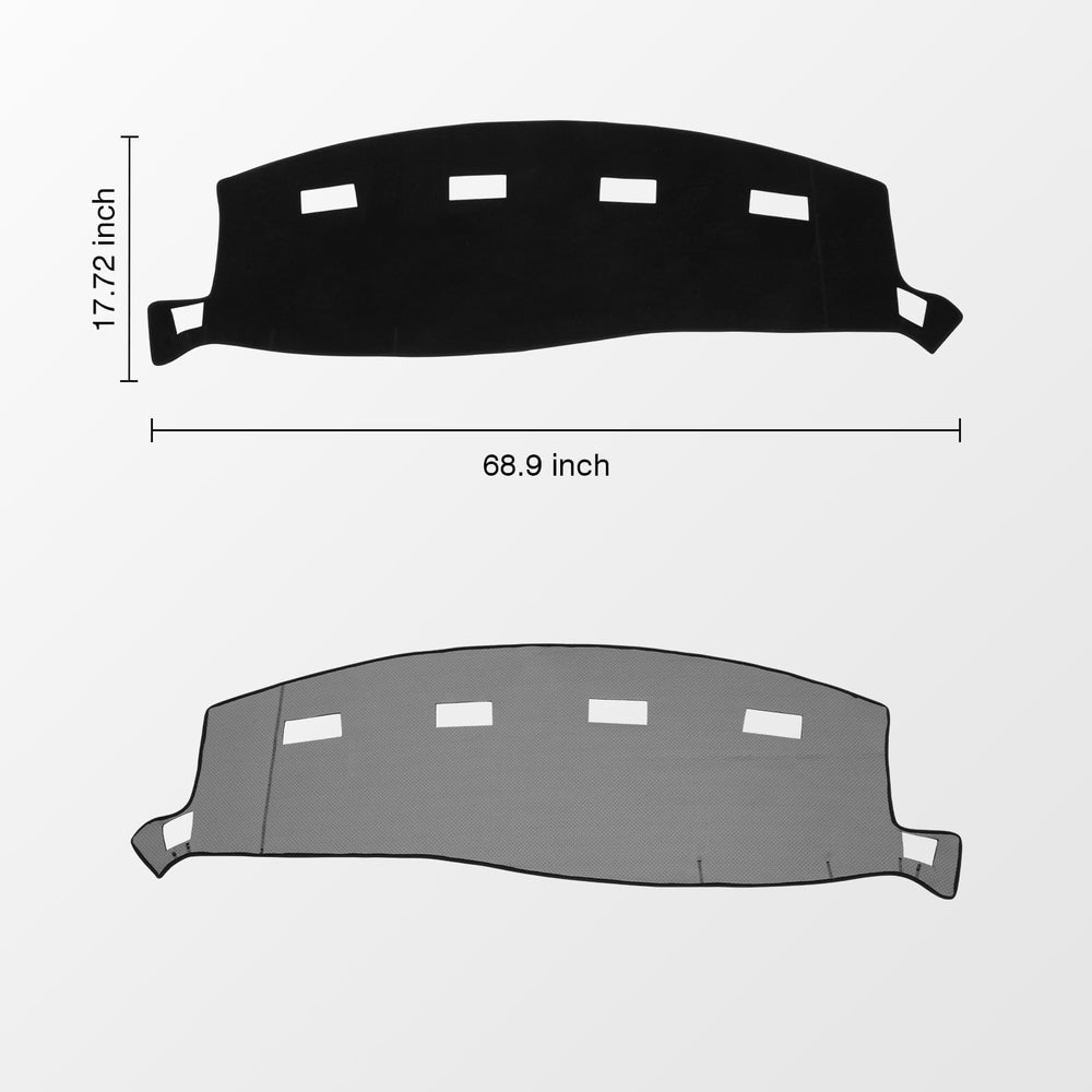 KUST dash mat for Ram 2500-3500 with custom fit enhances interior aesthetics and stability