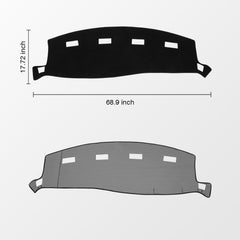 KUST dash mat for Ram 2500-3500 with custom fit enhances interior aesthetics and stability