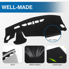 KUST dash vent cutouts maintain access to vents and sensors.