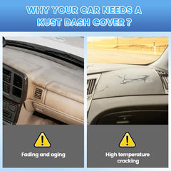 KUST dash mat shields UV wear and restores interior look.