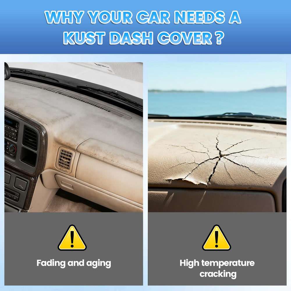 KUST eco-friendly dash cover made from recycled polyester, durable and soft to the touch.