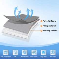 KUST gray dash cover with UV protection shields the dash and reduces glare.