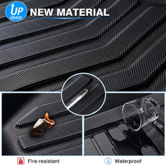 KUST Model S all-weather mats form a barrier against mud, snow, and spills