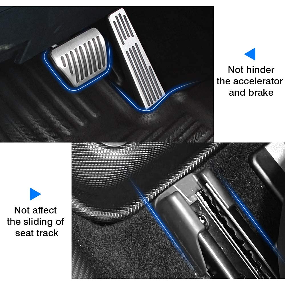 KUST Model S floor mats with non-slip surface stay secure during driving