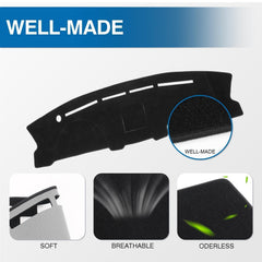 KUST dash mat with non-slip backing to stay in place