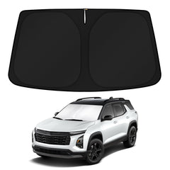 KUST windshield shade designed for 2025-2026 Chevy Equinox with full windshield coverage and UV block