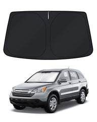 KUST windshield shade on Honda CR-V, custom fit for edge-to-edge coverage