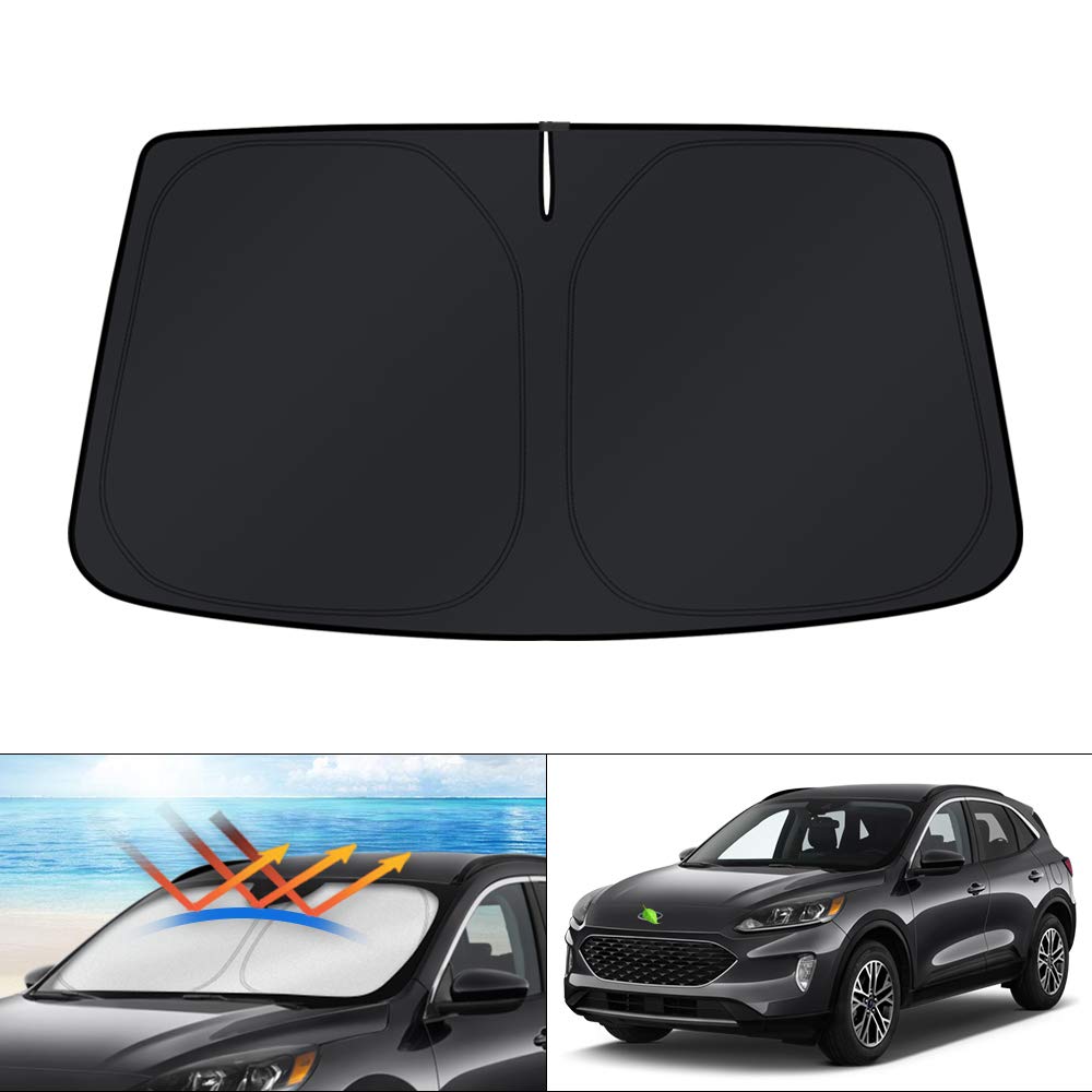 KUST windshield shade tailored for Ford Escape 2020–2026 with gap-free fit.