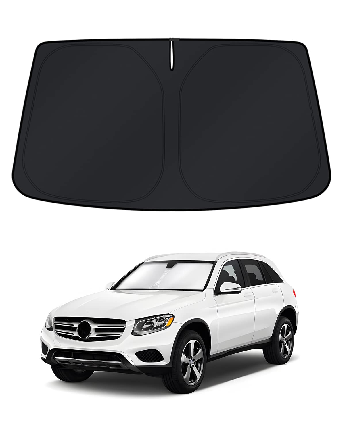 KUST windshield shade for GLC 300 fitment blocks heat and sun