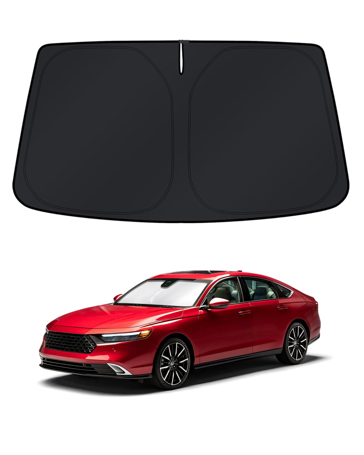 KUST windshield shade covers Honda Accord for full glare protection