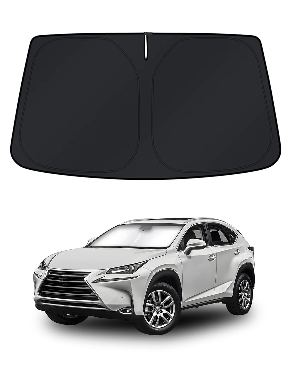 KUST windshield shade for Lexus RX 350 fit, blocks sun and cools the cabin