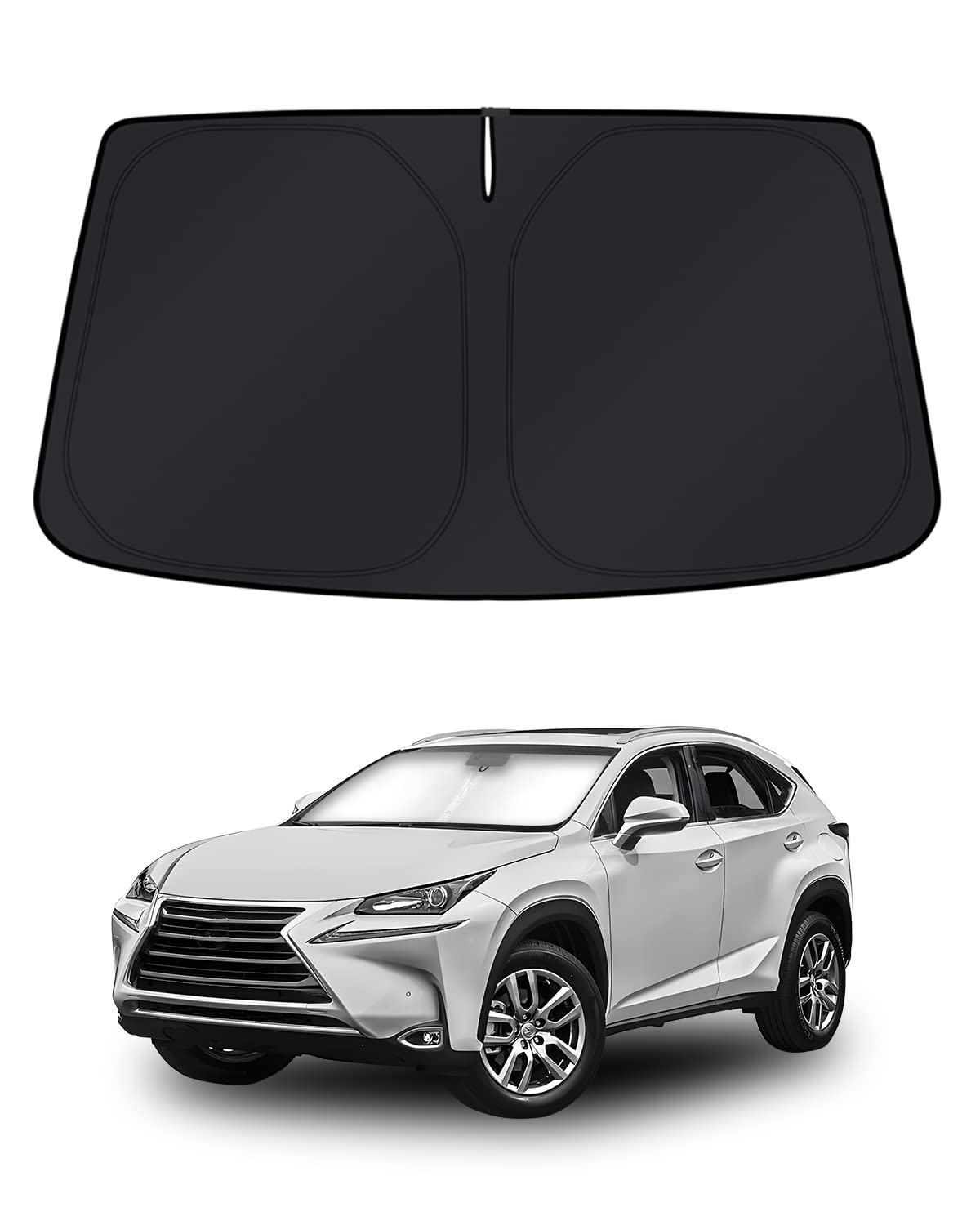 KUST windshield shade for Lexus RX 350 fit, blocks sun and cools the cabin