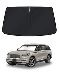 KUST windshield shade for Lincoln Aviator, custom-fit coverage to reduce sun exposure.