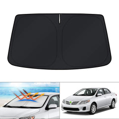 KUST windshield shade cover for Toyota Corolla 2009–2013 provides precise fit and UV protection.