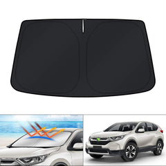 KUST windshield sun shade with full coverage for Honda CR-V, reduces glare.