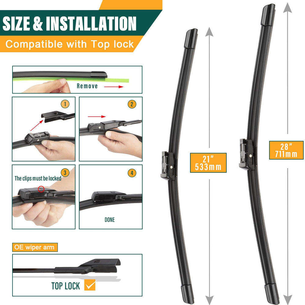 KVQ Wiper blade frame resists corrosion under extreme temperatures
