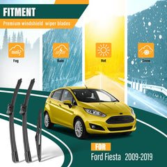 KVQ 15-inch front wiper blade for Ford Fiesta in rain