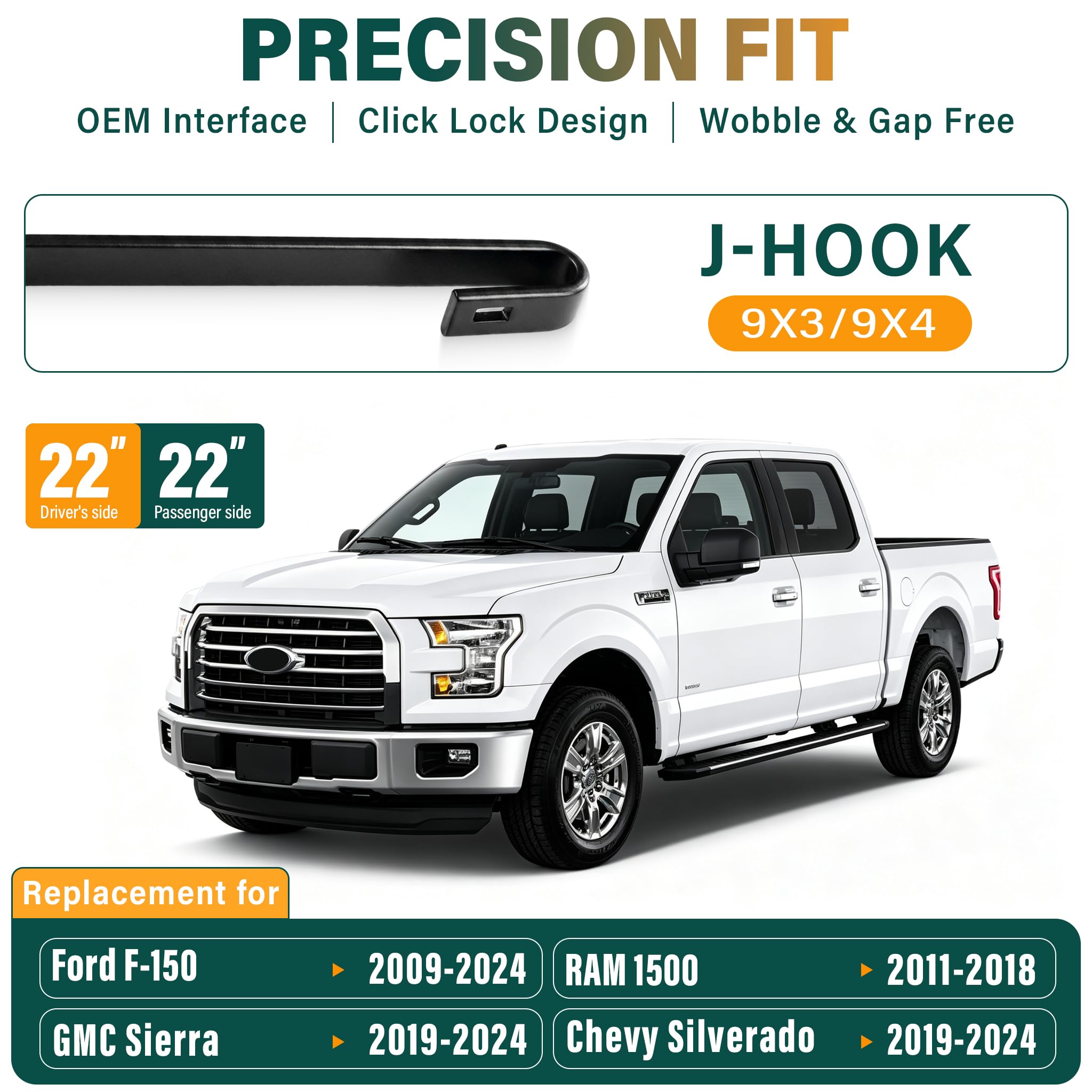KVQ wiper blades precision lock ensures wobble free performance