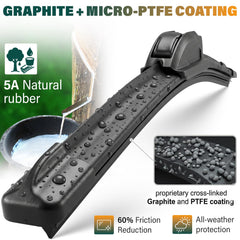 KVQ Veloster 8-inch rear wiper blade compact design for clear rear visibility.