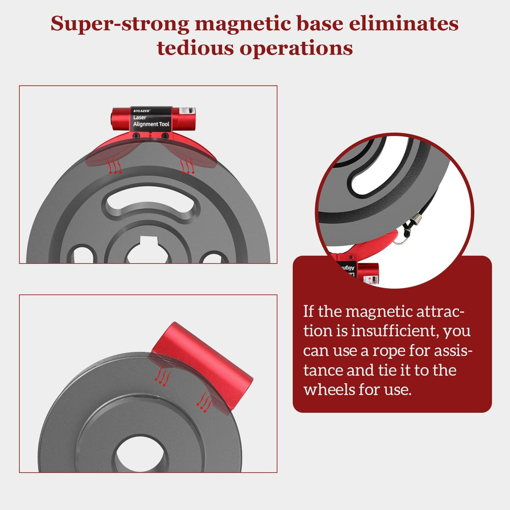 Kylazer Laser Alignment Tool battery compartment for long operation and easy swaps.