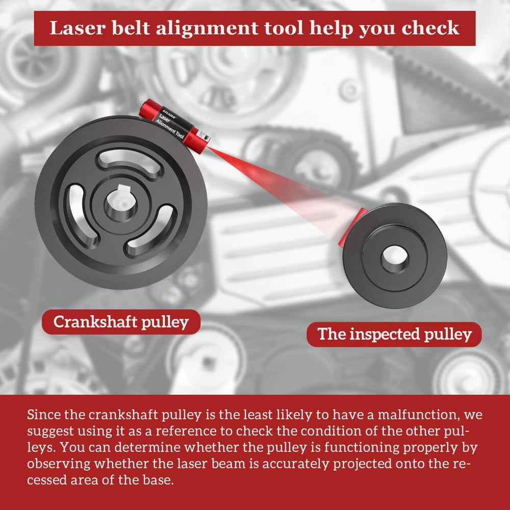Kylazer Laser Alignment Tool calibration process shown for proper alignment.