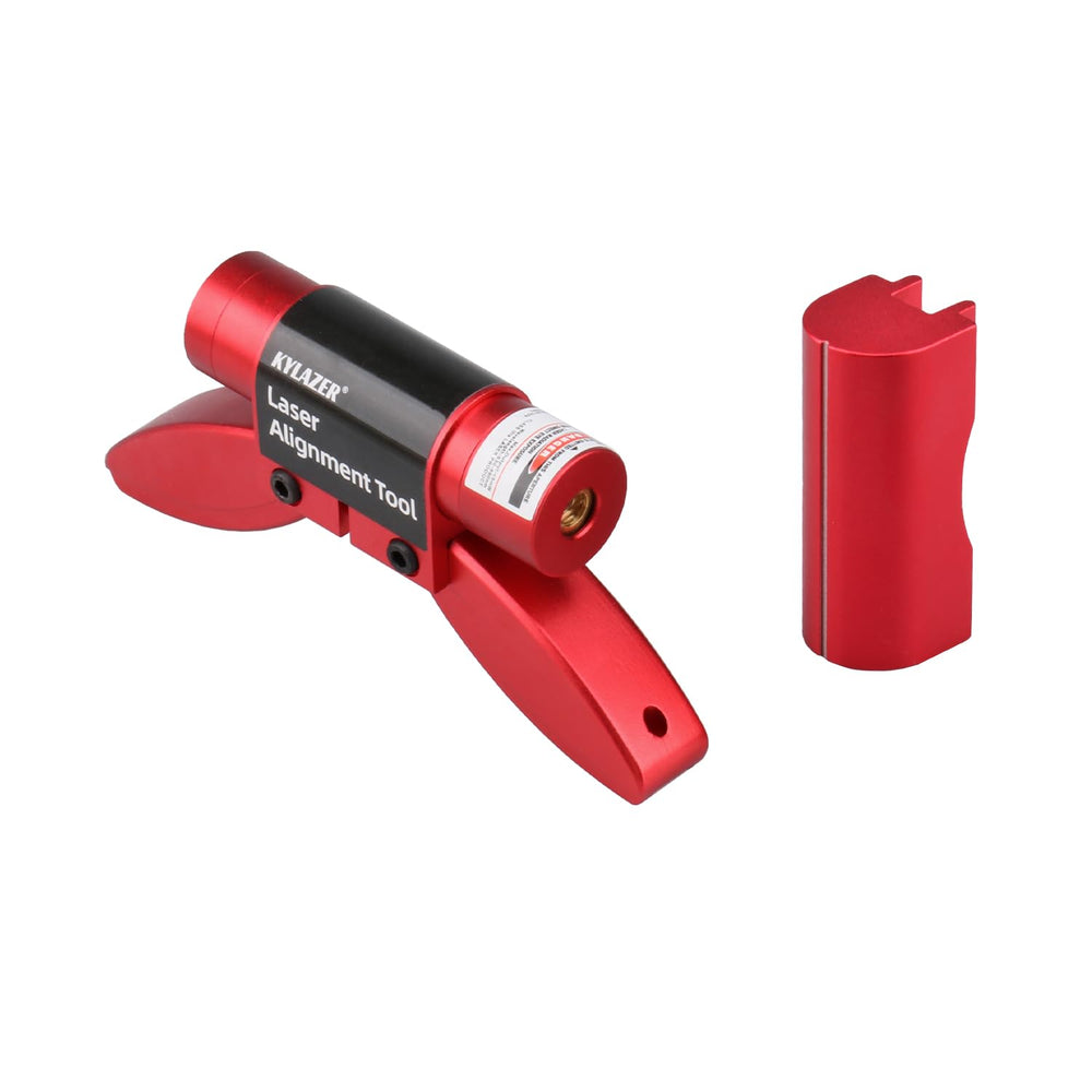 Kylazer Laser Alignment Tool front view, compact design for quick belt checks.