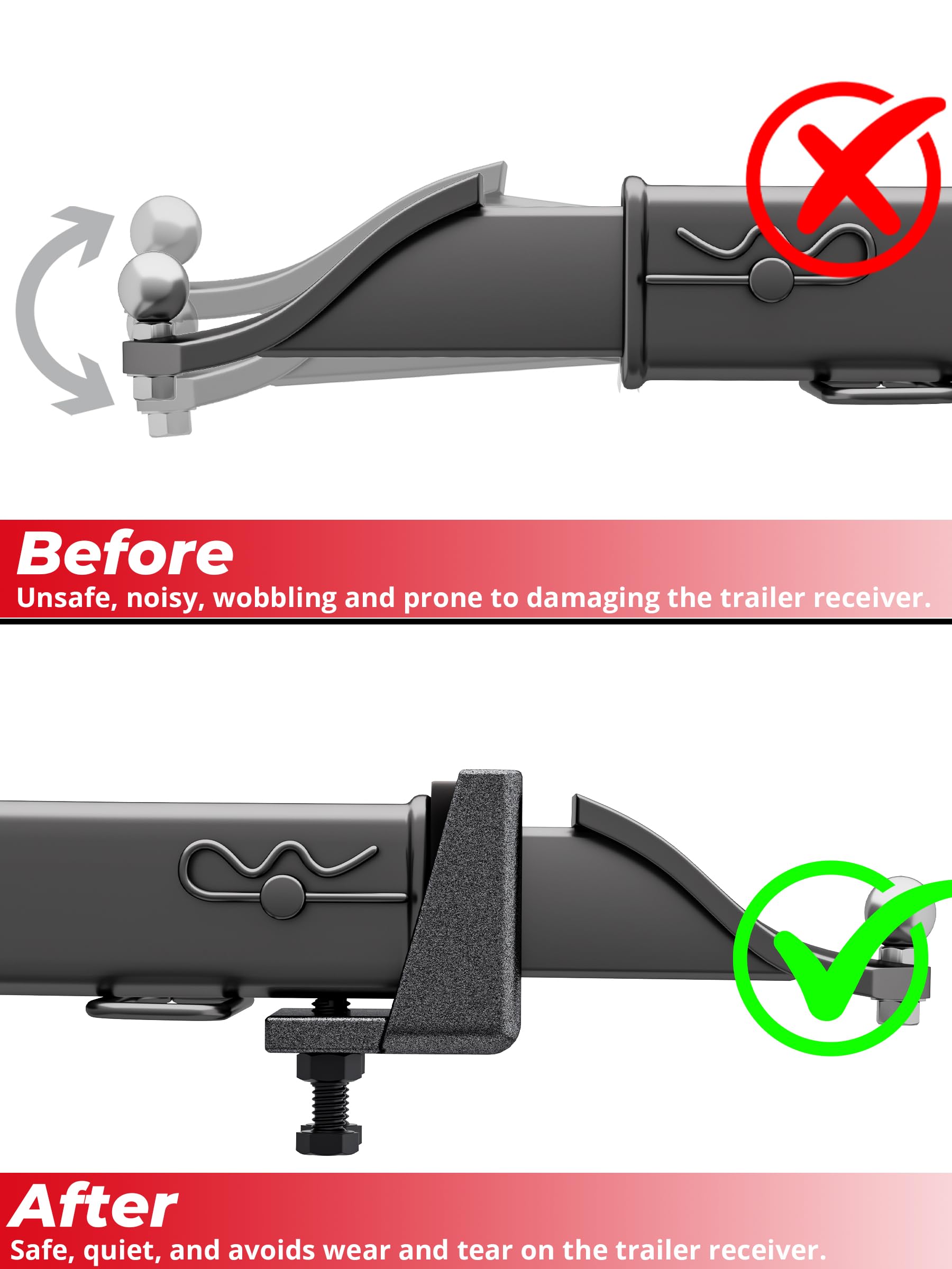 KYNTHAX heavy-duty carbon steel construction withstands harsh towing conditions.