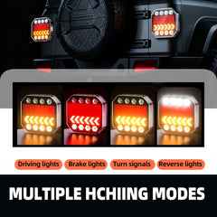 Kyntria IP67 waterproof trailer lights showing lens protection in wet conditions