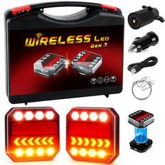 Kyntria upgraded wireless trailer lights kit on display for versatile mounting