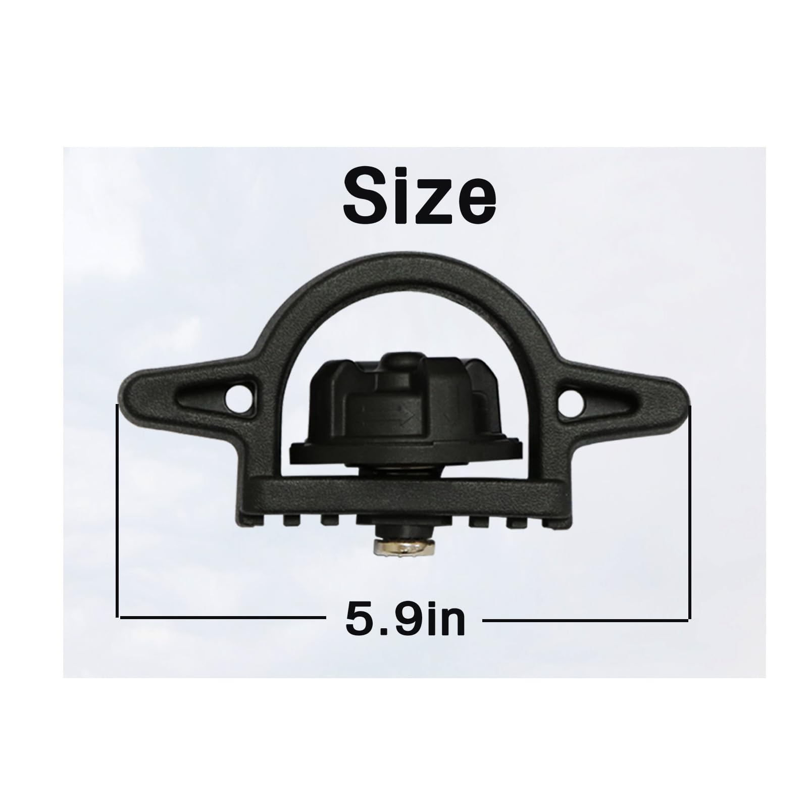 Kyumvio bed cleat anchor on Tundra rail enhances deck organization