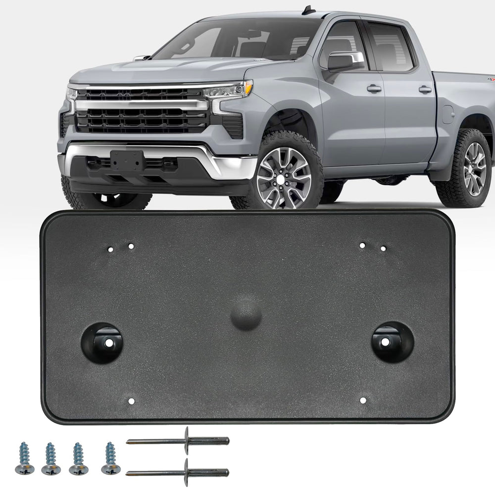 KYYET Silverado 1500 license plate bracket ready for easy installation.
