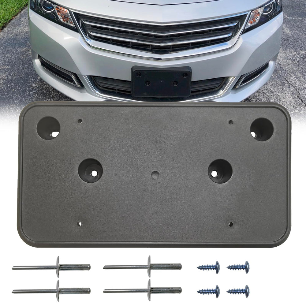 KYYET license plate frame assembly, easy front mount for Impala.
